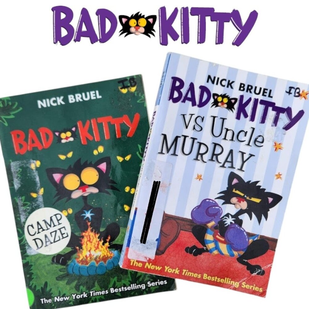 Bad Kitty Book Bundle Books Graphic Novel Comic Book Nick Bruel Uncle Murray The